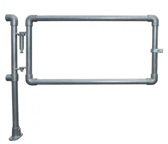 Ezyrail - Self Closing Gate 1200mm Galvanised OR Yellow - Safety