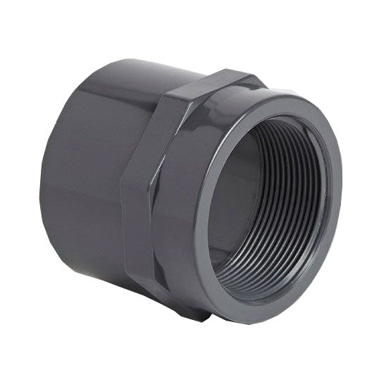 PVC Plain End Threaded Female Adapter Metric | Reducers | Flocon